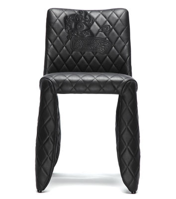 Moooi Monster Padded chair - Embroidery. Black