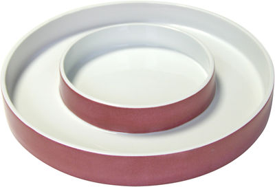 Made in design Editions Vallauris Dish - Ø 37 cm. Tyrian purple