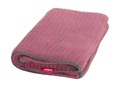 Fatboy Klaid Blanket - 130 x 200 cm. Dark grey,Fluorescent pink