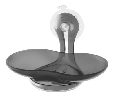 Koziol Loop Soap holder - Soap dish. Transparent charcoal grey