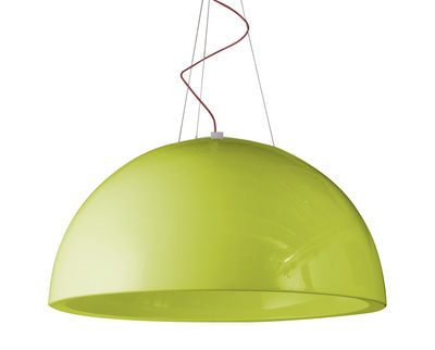Slide Cupole Pendant - Lacquered version - Ø 80 cm. Lacquered green