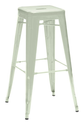 Tolix H Bar stool - H 75 cm - Matt colorr - Les Couleurs® Le Corbusier. Light english green