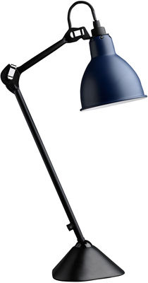 DCW éditions - Lampes Gras N°205 Table lamp. Mat black,Matt blue