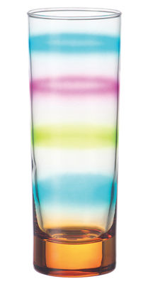 Leonardo Rainbow Long drink glass. Orange