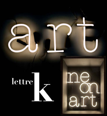 Seletti Neon Art Wall light - Letter K. White