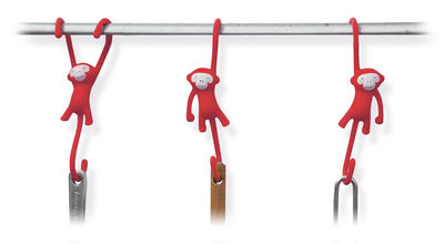 Pa Design Just hanging Hook - Set of 3. Red