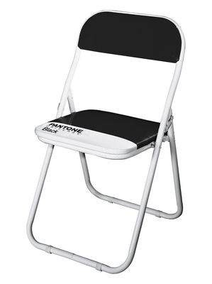 Seletti Pantone Foldable chair - Plastic & metal structure. Black