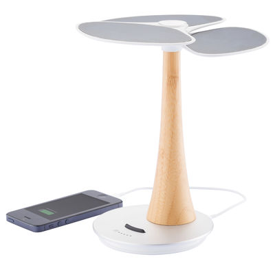 XD DESIGN Ginkgo Solar charger. White,Wood
