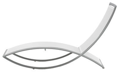 Ego Fish Reclining chair. White,Silver