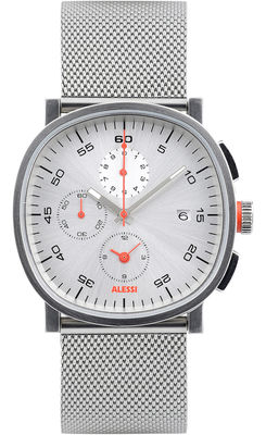 Alessi Watches Tic15 Chronographe Watch - cronograph / Steel strap. Silver,Steel