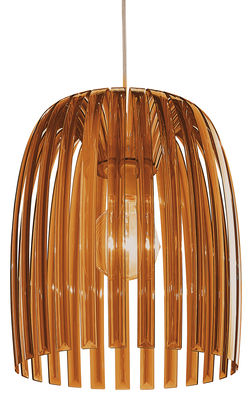 Koziol Josephine Medium Pendant - / Ø 30,5 x H 33,7 cm. Transparent brown