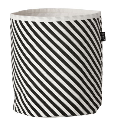 Ferm Living Stripe Basket - Small / Ø 22 x H 25 cm. White,Black