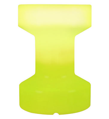 Bloom! Luminous low stool - Luminous / Wireless - H 55 cm. Lime green