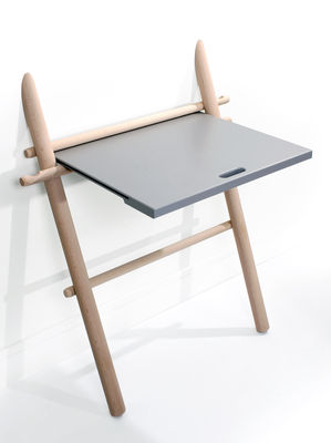 ENOstudio Appunto Desk. Grey,Light wood