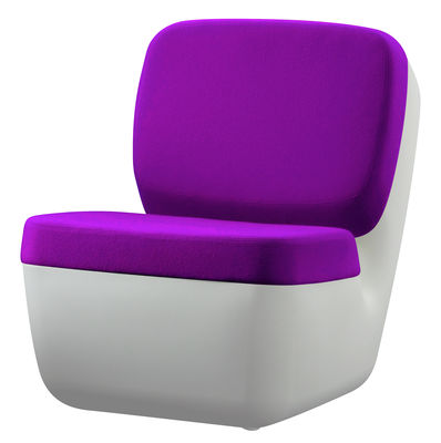 Magis Nimrod Low armchair. White,Purple