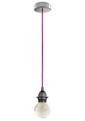 Sotto Luce Bi Kage Pendant - With lampholder. Black,Purple,Stainless steel