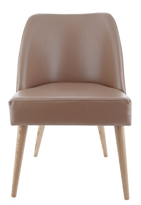 House Doctor Port Padded chair - Leatherette and ash feet. Powder