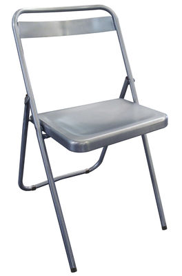 Souvignet Design DS n°7 Foldable chair - Brushed steel. Brushed steel