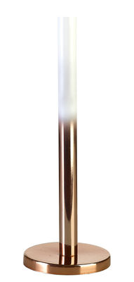 Pols Potten Tie & Dye Candle stick. White,Copper