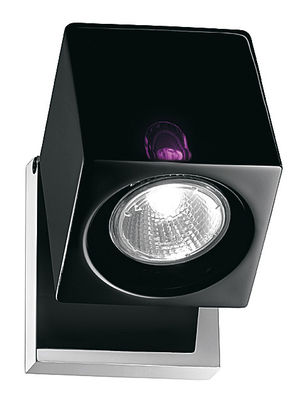 Fabbian Cubetto Black Wall light - Ceiling lamp - Swiveling. Black,Purple