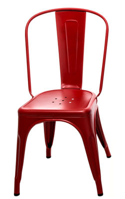 Tolix A Stackable chair - Steel / Matt colour - Les Couleurs® Le Corbusier. Rouge vermillon 59