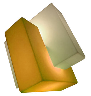 Slide Pzl Floor lamp - H 60 cm. White,Orange