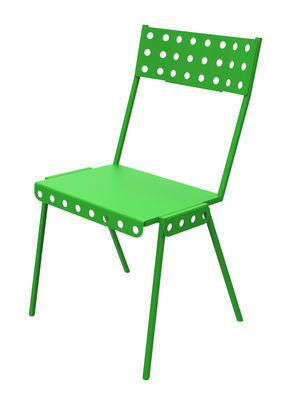 Meccano Home Bistrot Outdoor Stackable chair - Metal. Green