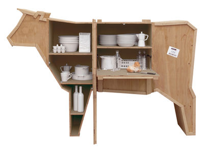 Seletti Sending Animals Vache Dresser. Light wood