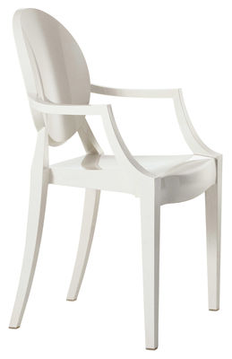 Kartell Lou Lou Ghost Children armchair. Opaque white