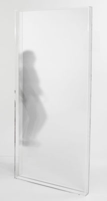 Kartell Only me Mirror - / L 80 x H 180 cm. Crystal