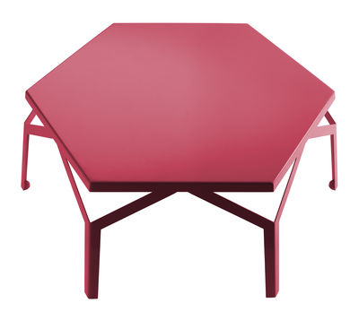 Internoitaliano Fano Coffee table - H 30,5 cm x L 80,5 cm. Red