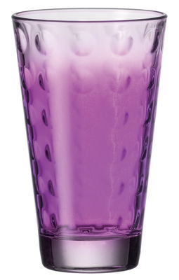 Leonardo Optic Long drink glass. Fuschia