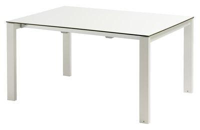 Emu Round Extending table - L 160 to 268 cm. Glossy white