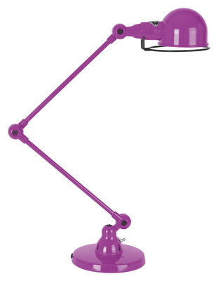 Jieldé Signal Table lamp - 2 arms - H max 60 cm. Glossy purple