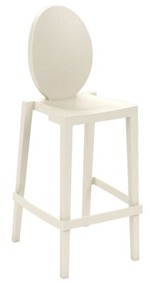 TOG Joa Sekoya Bar chair - Round / Plastic with wood effect. Pale yellow