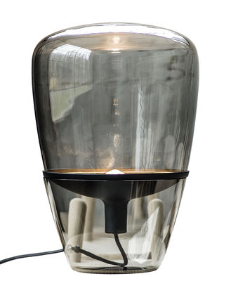 Brokis Balloon Small. Table lamp by Gallery S.Bensimon Black,Smoked grey