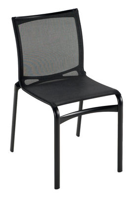 Alias Bigframe Stackable chair - Fabric seat. Black