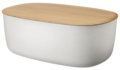 Stelton Bread box - / Chopping board lid. White,Natural wood