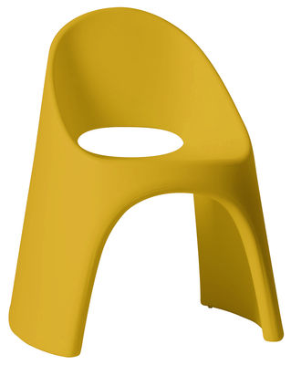 Slide Amélie Stackable armchair - Plastic. Yellow