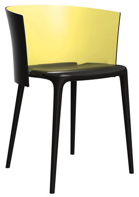TOG Jono Pek Stackable armchair - Plastic. Yellow,Black