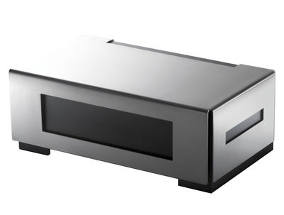 Alessi Trick and treat Tray - / Multipurpose box - L 25 cm. Black,Glossy metal
