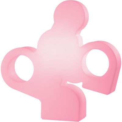 Slide There Table lamp - Sculpture lamp. Pink
