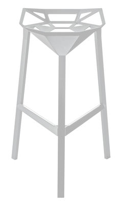 Magis Stool One Bar stool - H 77 cm - Metal. White