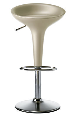 Magis Bombo Adjustable bar stool - Pivoting - H 50 to 73 cm. Ivory