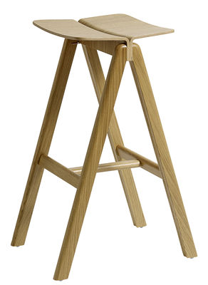 Hay Copenhague Bar stool - / H 75 cm - Wood. Oak