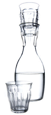 Royal VKB French Carafe - With 4 glasses. Transparent