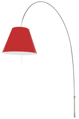 Luceplan Lady Costanza Floor lamp - Wall fixing. Red,Aluminum