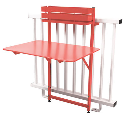 Fermob Balcon Bistro Foldable table - 77 x 64 cm. Orangey-red