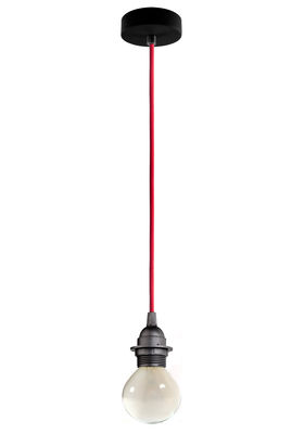 Sotto Luce Bi Kage Pendant - With lampholder. Red,Black
