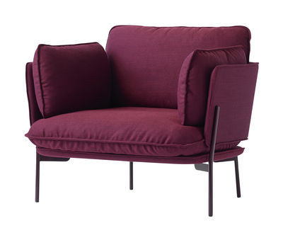 And Tradition Cloud LN1 Armchair. Burgundy